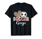 Soccer Gigi Leopard Heart T-Shirt - Aesthetic Graphic Men Women