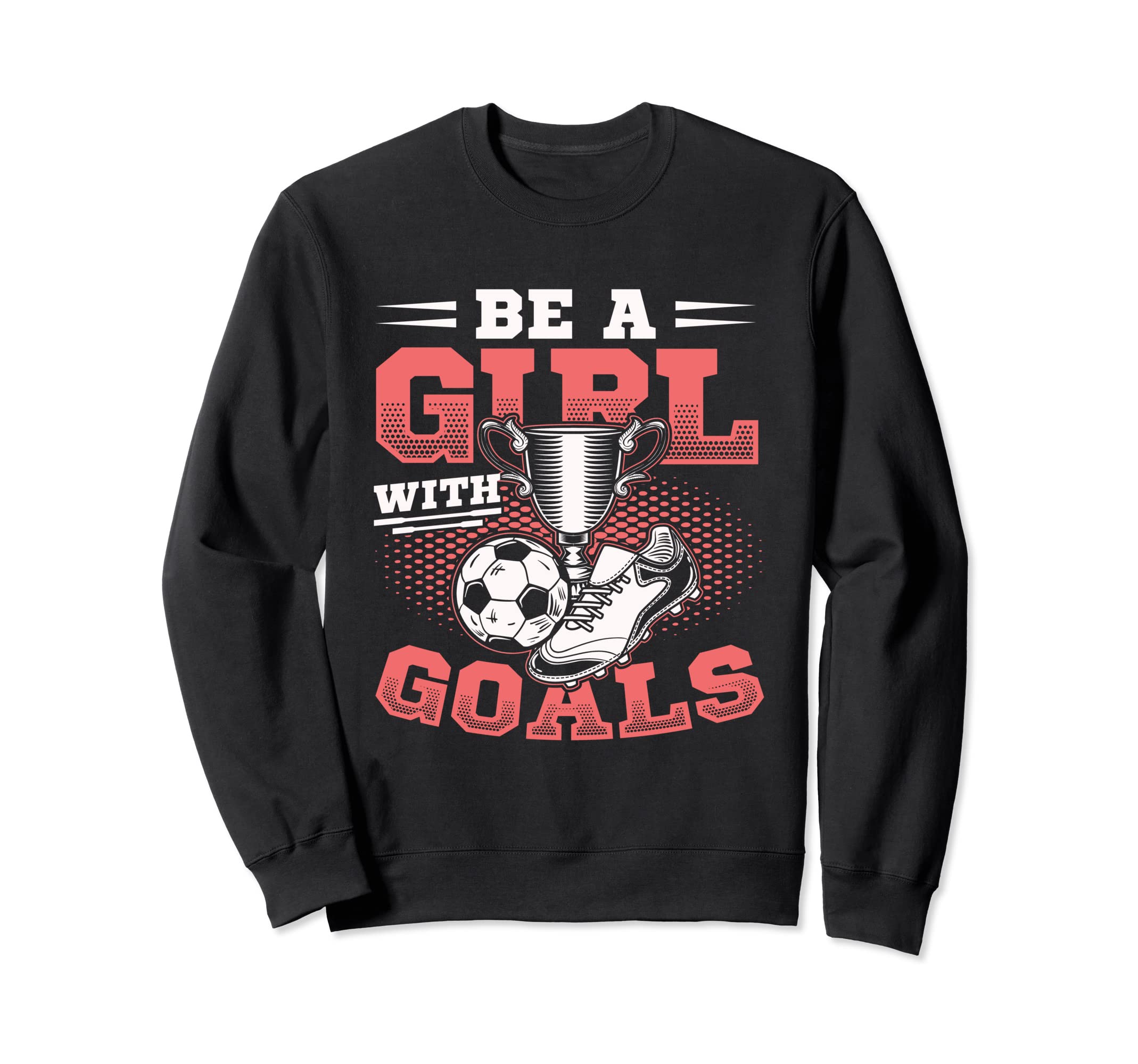 Goals Soccer Player Sweatshirt - Trendy Graphic Men Women