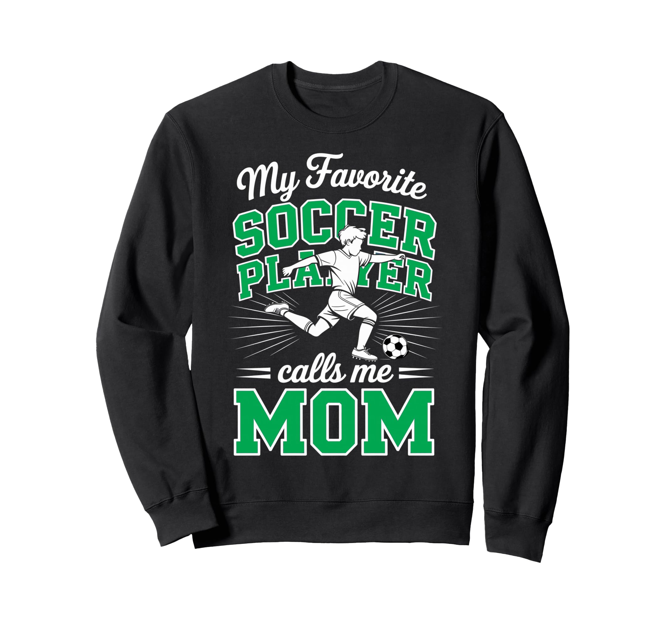 Soccer Mama Favorite Soccer Player Sweatshirt - Minimalist Print Unisex