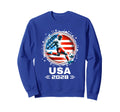 American Flag Soccer Soccer 2028 Sweatshirt - Graphic Print Unisex