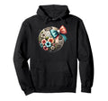 Soccer Player Lover Floral Flower Hoodie - Trendy Graphic Men Women