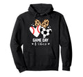 Game Day Vibes Funny Soccer Baseball Mom Hoodie - Unique Graphic Men Women