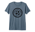 Soccer Dad Funny Soccer Sports Tri T-Shirt - Unique Graphic for Adults