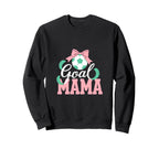 Goal Mama Soccer Bow Soccer Mom Sweatshirt - Fun Novelty Design Men Women