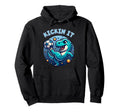 Kickin It T Rex Dinosaur Soccer Player Hoodie - Trendy Graphic for Adults