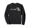Funny Soccer Heartbeat Ecg Sweatshirt - Casual Everyday Wear Unisex
