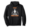 Striker Day Zombie Night Funny Hoodie - Fun Novelty Design for Adults