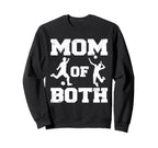 Mom Both Funny Soccer Volleyball Sweatshirt - Minimalist Print Men Women