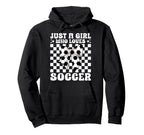 Just Who Loves Soccer Coquette Bow Hoodie - Fun Novelty Design Men Women