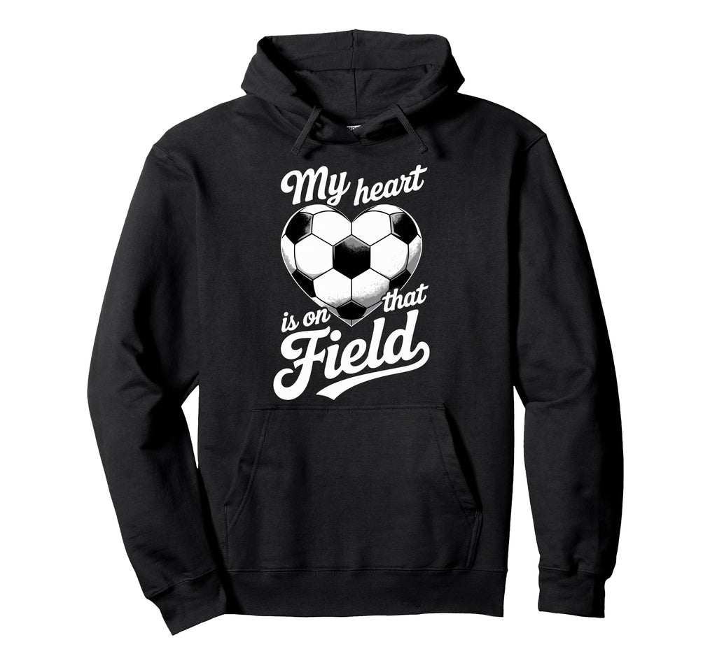 My Heart Is That Field Soccer Player Hoodie - Custom Art Print Men Women