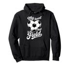 My Heart Is That Field Soccer Player Hoodie - Custom Art Print Men Women