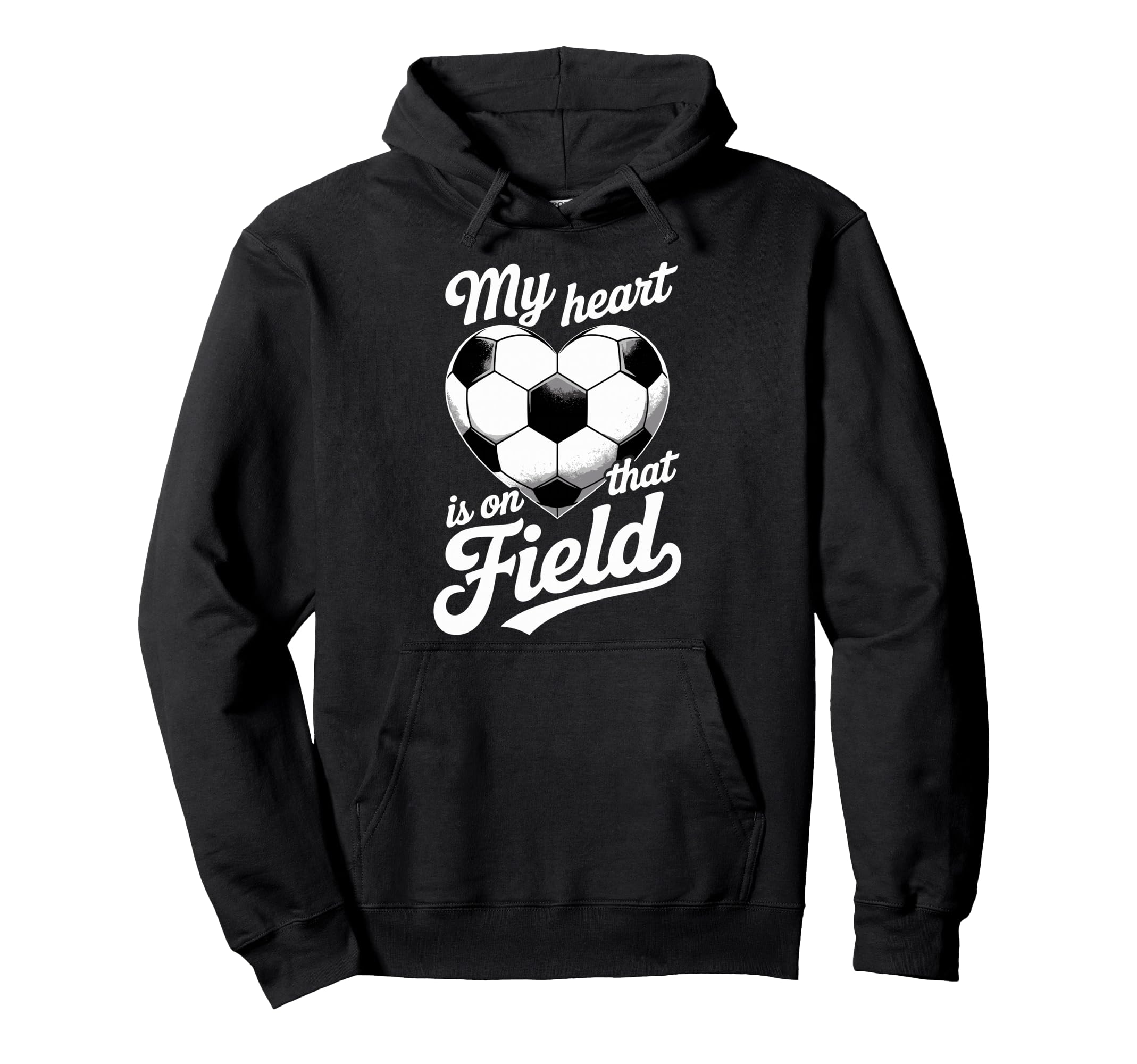 My Heart Is That Field Soccer Player Hoodie - Custom Art Print Men Women
