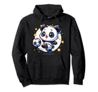 Soccer Player Panda Kicking Soccer Ball Hoodie - Streetwear Style Unisex