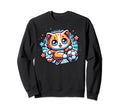 Cat Kitten Soccer Player Kicking Sweatshirt - Unique Graphic Men Women