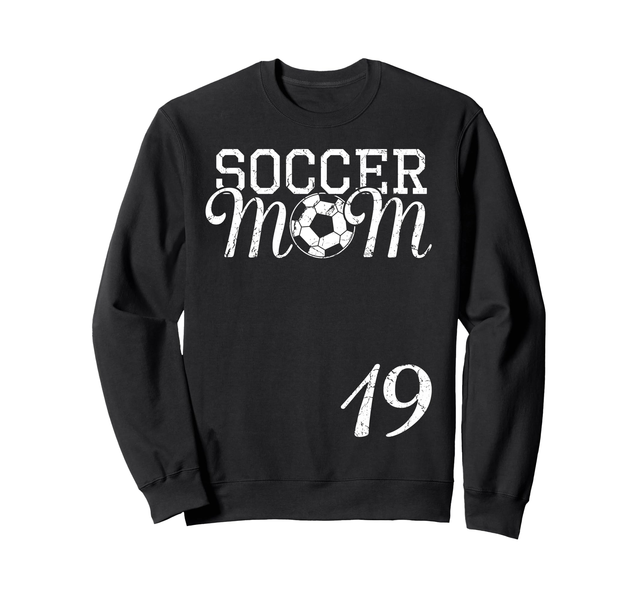 Soccer Mom Jersey Number 19 Favorite Sweatshirt - Custom Art Print Unisex