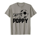 Soccer Poppy Love Soccer Player T-Shirt - Streetwear Style Unisex