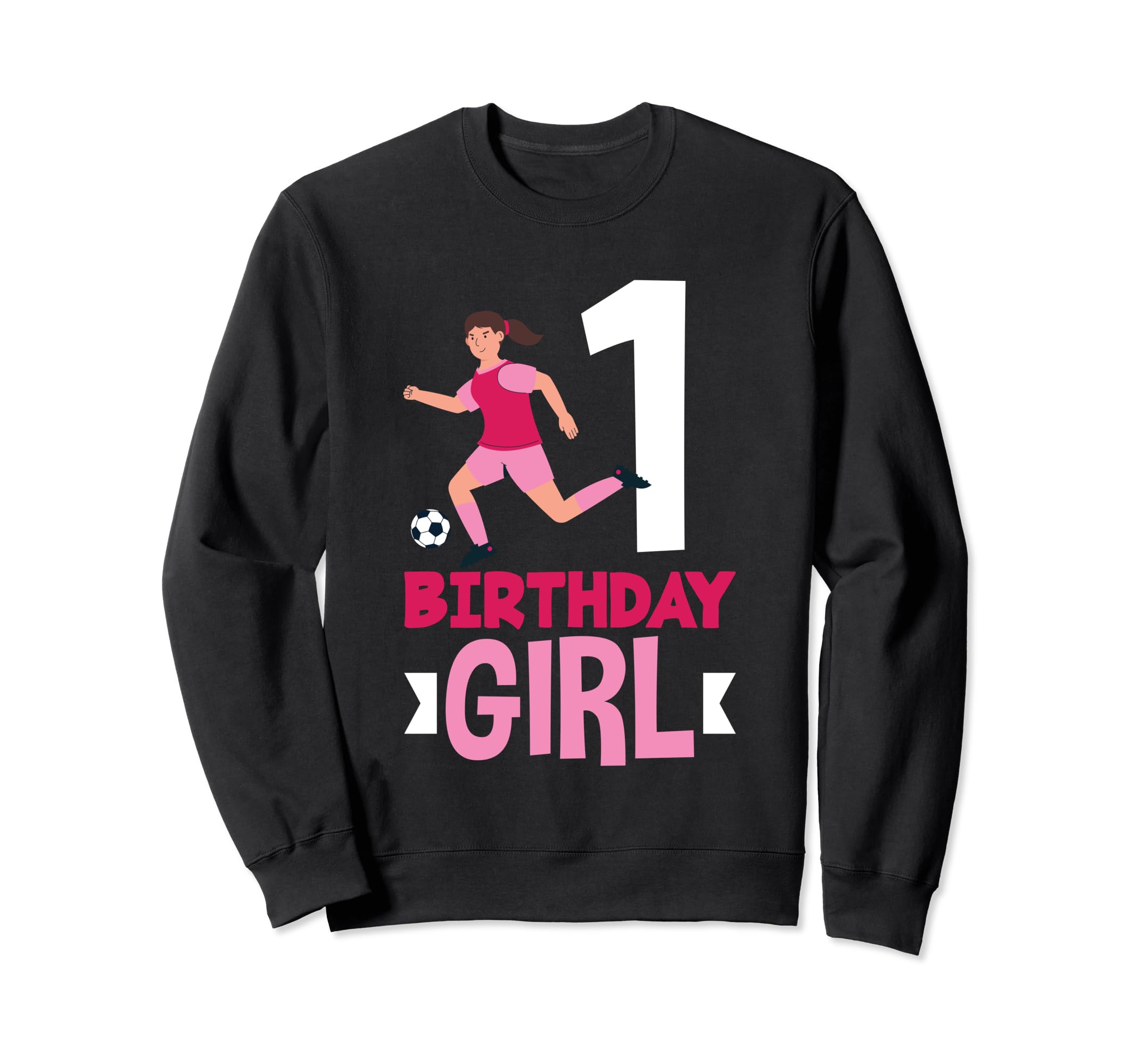 1St Birthday 1 Year Soccer Sweatshirt - Aesthetic Graphic Men Women