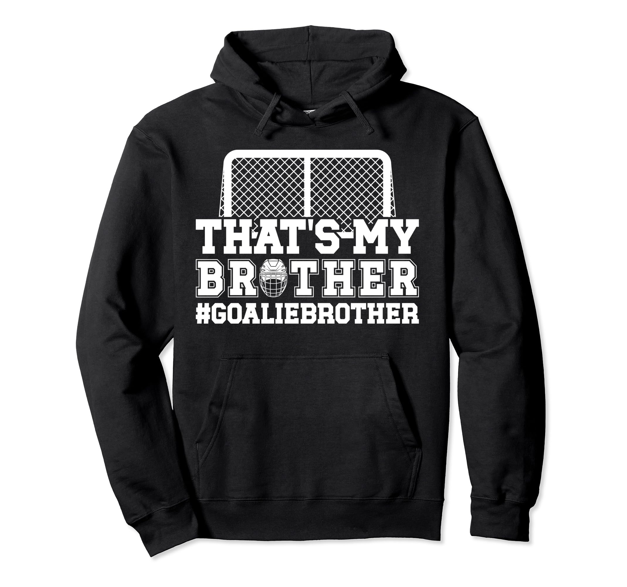 Proud Hockey Goalie Brother Hockey Hoodie - Custom Art Print Unisex