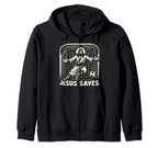 C J S Religious Christian Soccer Sweatshirt - Unique Graphic Men Women