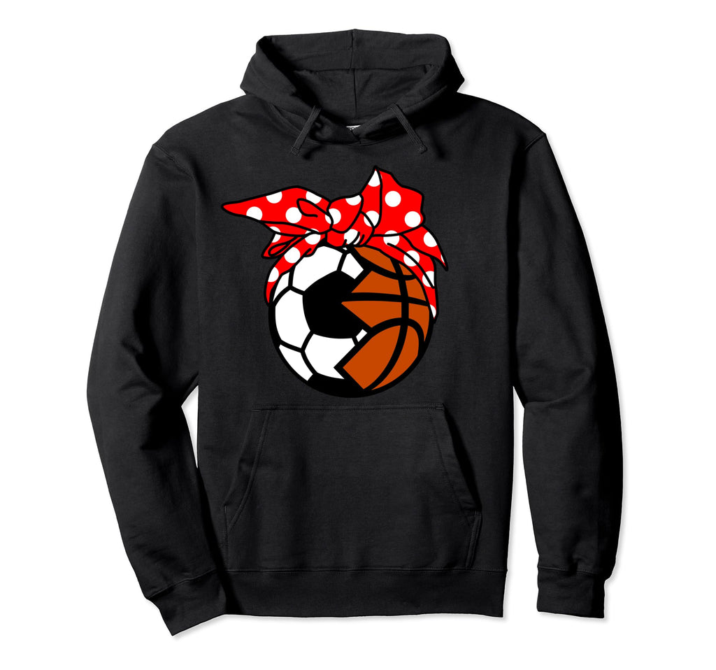 Soccer Basketball Player Mom Funny Ball Hoodie - Fun Novelty Design Unisex