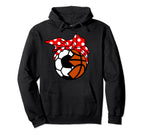 Soccer Basketball Player Mom Funny Ball Hoodie - Fun Novelty Design Unisex