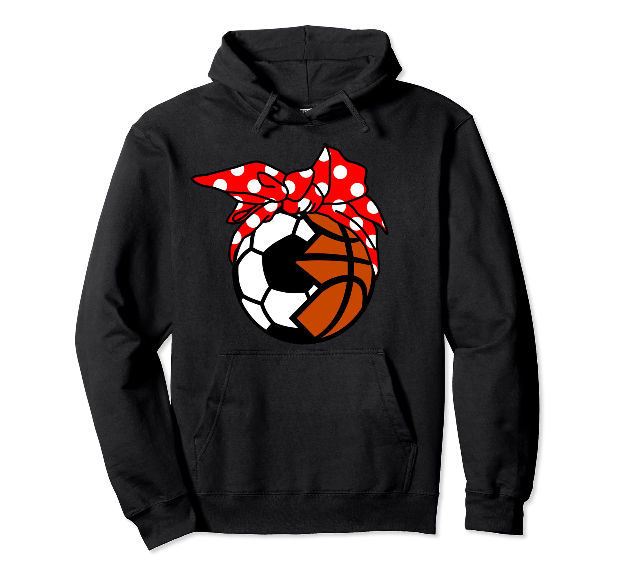 Soccer Basketball Player Mom Funny Ball Hoodie - Fun Novelty Design Unisex