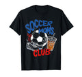 Soccer Moms Club Game Day Mothers Day T-Shirt - Novelty Apparel for Adults