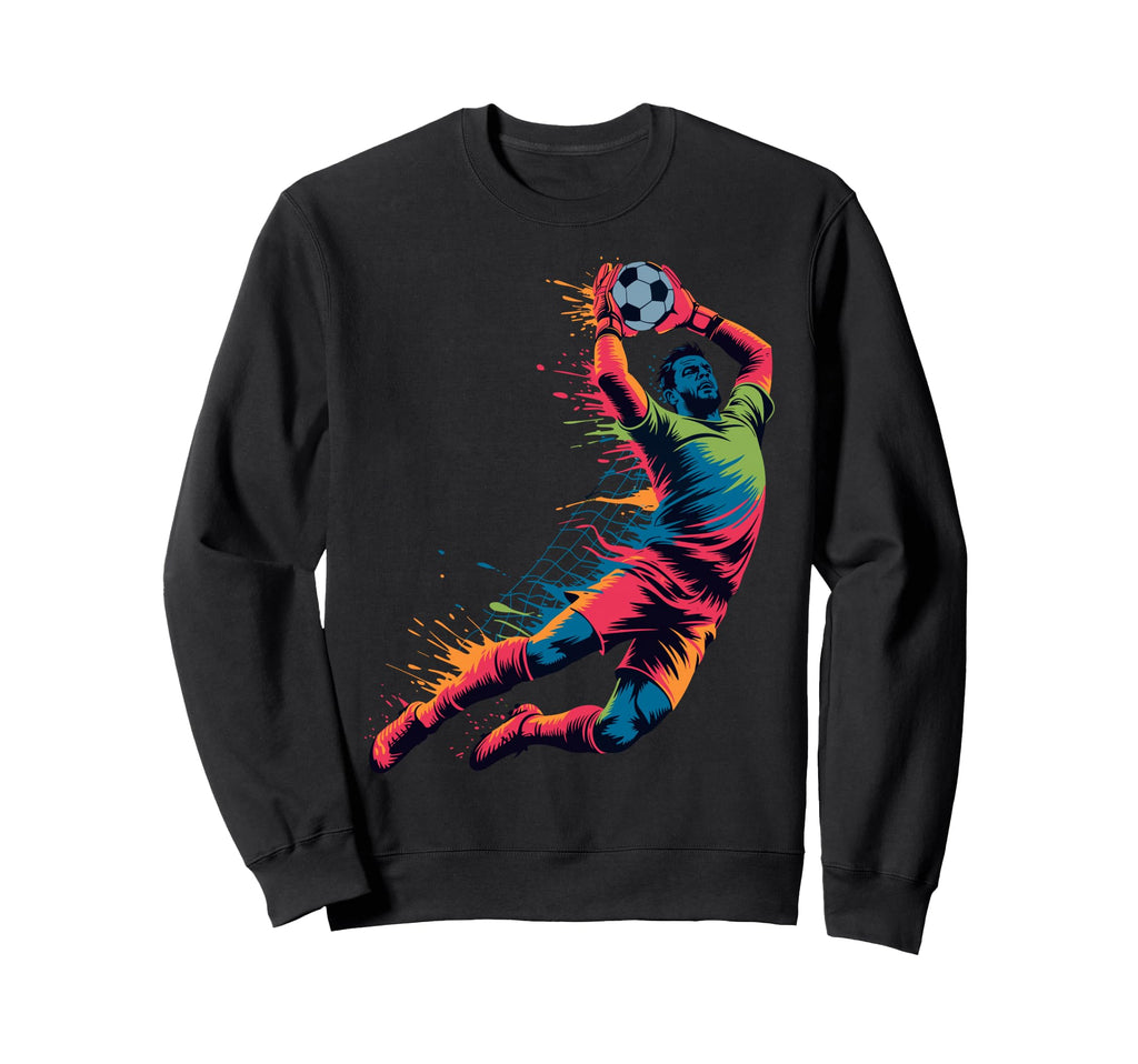 Colorful Funny Soccer Goalie Sweatshirt - Streetwear Style for Adults