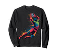 Colorful Funny Soccer Goalie Sweatshirt - Streetwear Style for Adults