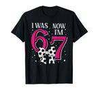 Funny 67Six Seven Birthday Soccer I Was 6 T-Shirt - Novelty Apparel Unisex