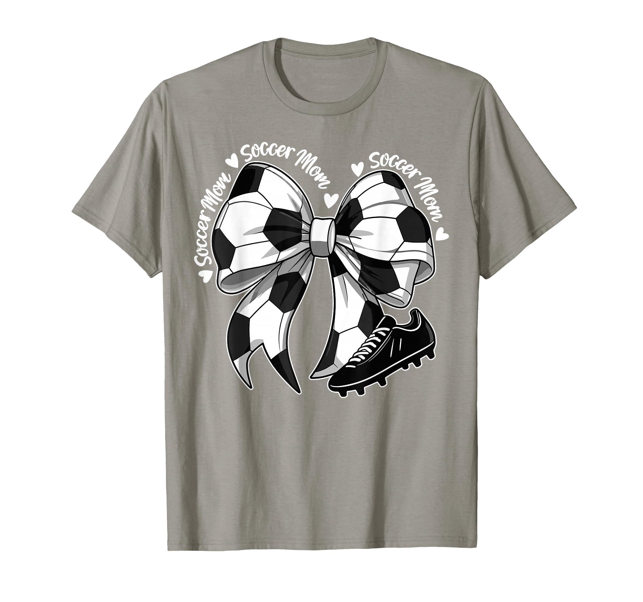 Soccer Mama Mothers Day Coquette Bows T-Shirt - Graphic Print Men Women