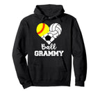 Ball Grammy Heart Funny Softball Volleyball Hoodie - Unique Graphic Unisex