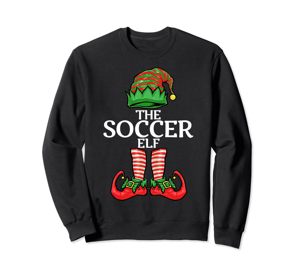 Soccer Elf Family Matching Group Sweatshirt - Custom Art Print for Adults