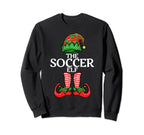 Soccer Elf Family Matching Group Sweatshirt - Custom Art Print for Adults