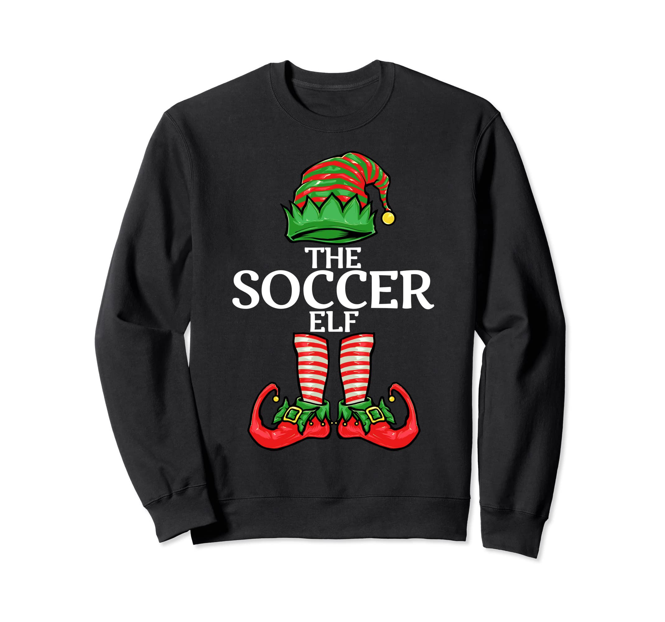 Soccer Elf Family Matching Group Sweatshirt - Custom Art Print for Adults