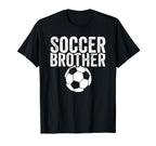 Soccer Brother Soccer Football Player T-Shirt - Minimalist Print for Adults
