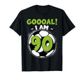 90 Year Old Birthday Soccer Themed 90Thb T-Shirt - Trendy Graphic Unisex