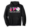 Soccer Tees Tie Dye Peace Love Soccer Hoodie - Custom Art Print Men Women
