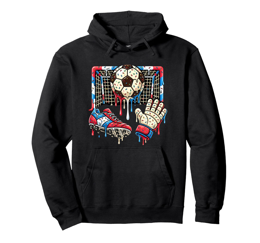 Soccer Drip Ball Cleat Boot Hoodie - Fun Novelty Design Men Women