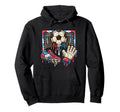 Soccer Drip Ball Cleat Boot Hoodie - Fun Novelty Design Men Women