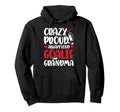 Crazy Proud Hockey Goalie Grandma Hockey Hoodie - Aesthetic Graphic Unisex