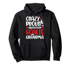 Crazy Proud Hockey Goalie Grandma Hockey Hoodie - Aesthetic Graphic Unisex