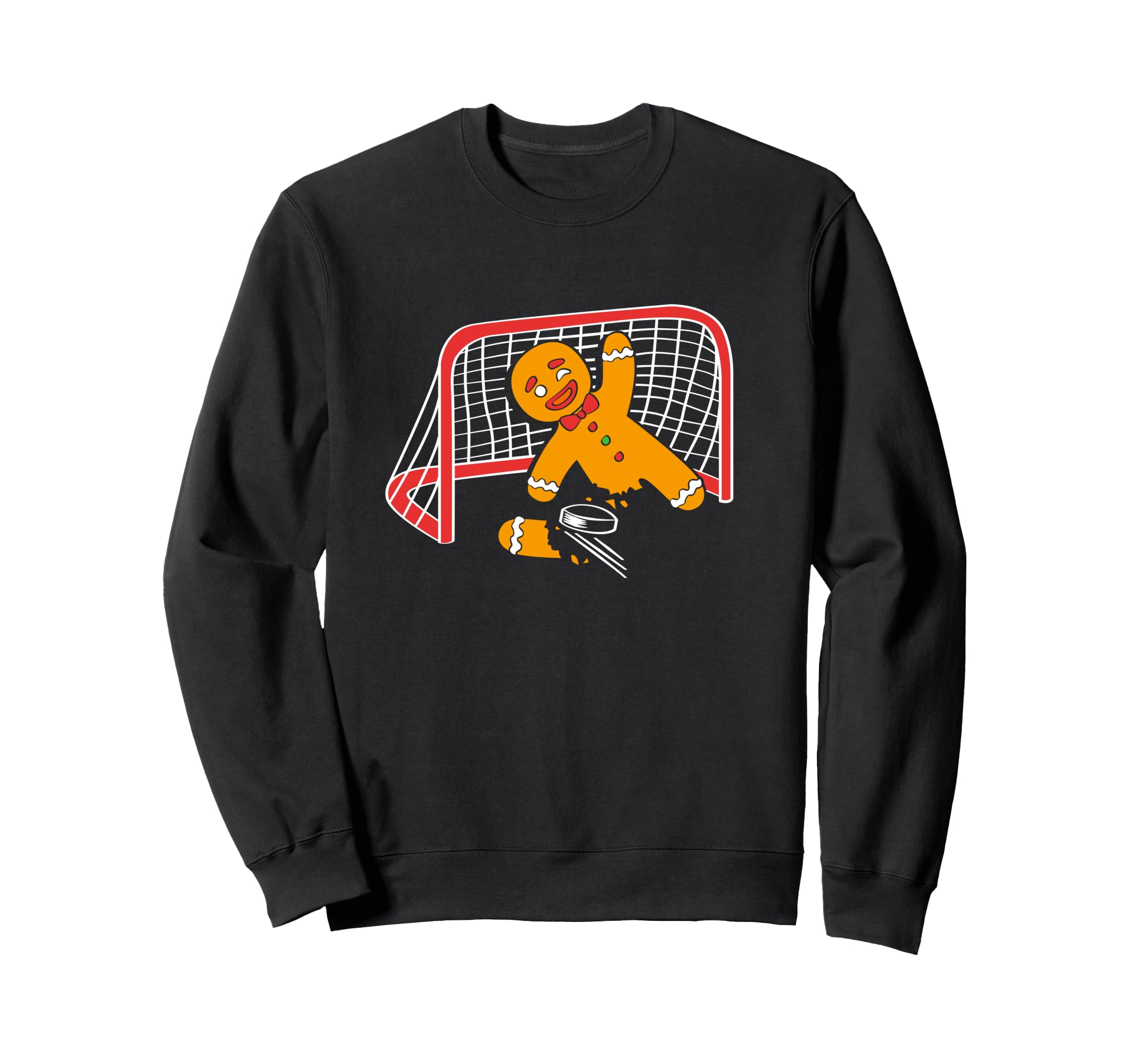 Funny Gingerbread Cookie Soccer Sweatshirt - Minimalist Print Men Women
