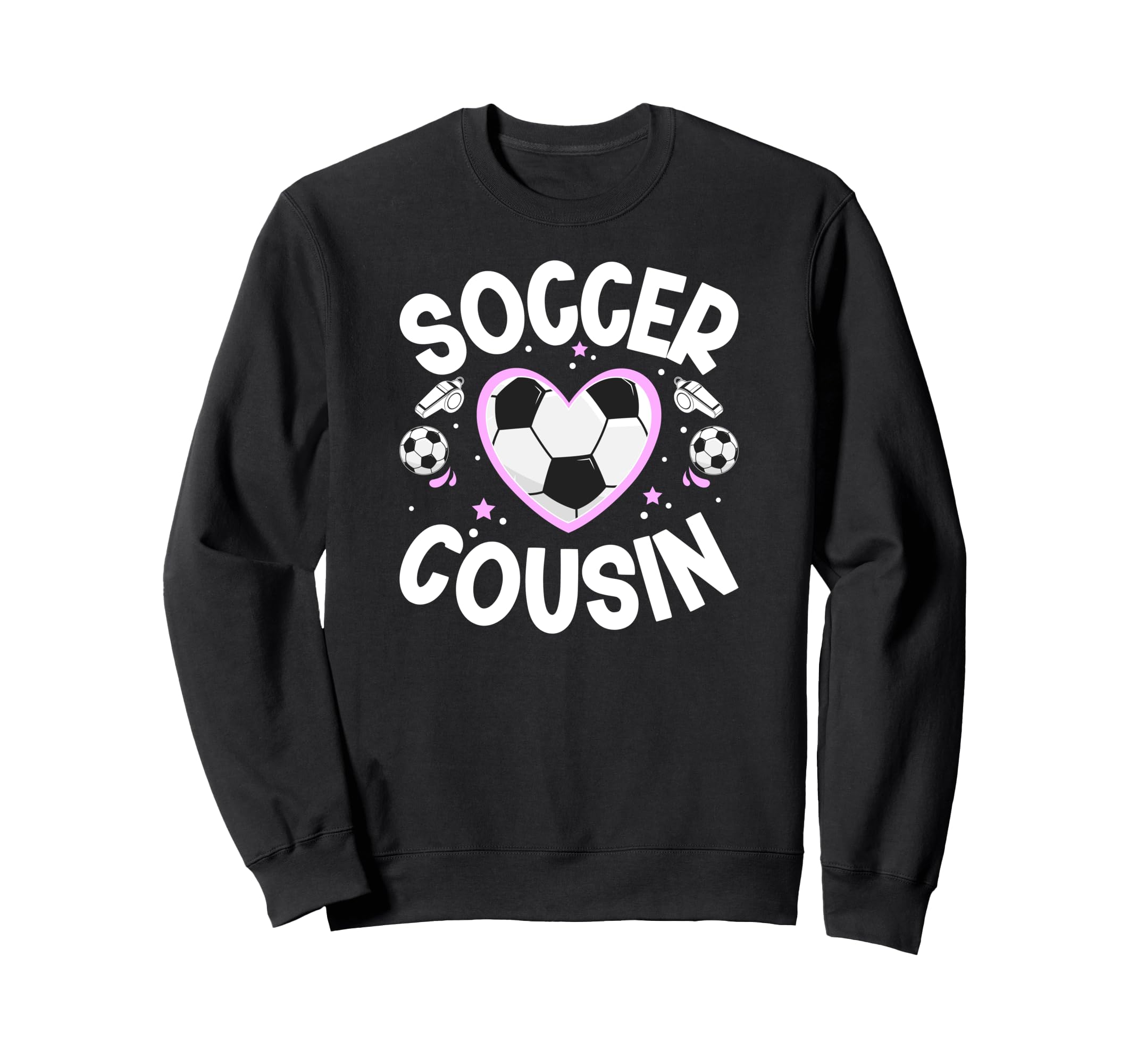 Soccer Cousin Heart Cousin Soccer Sweatshirt - Custom Art Print Men Women