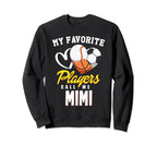 My Favorite Players Baseball Sweatshirt - Custom Art Print for Adults