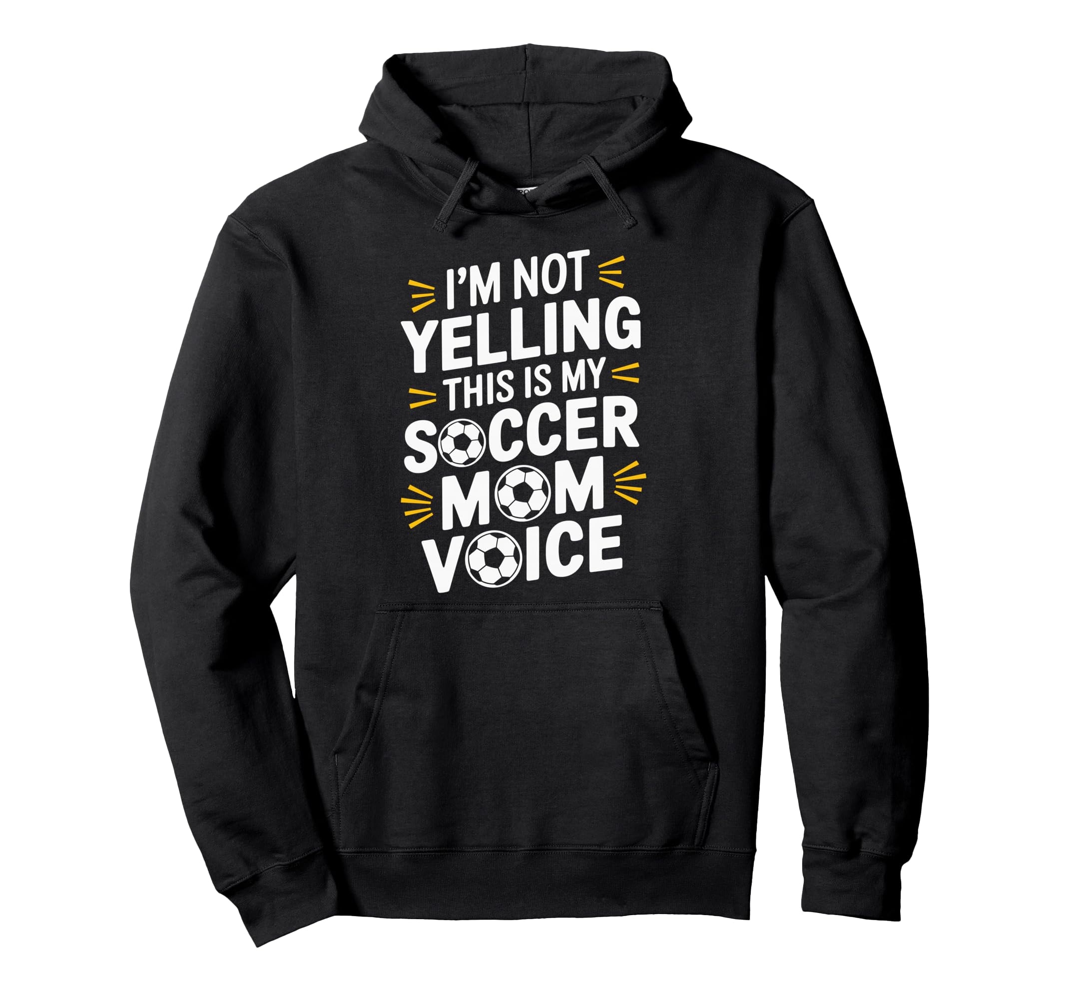 This Is My Soccer Mom Voice Goalkeeper Hoodie - Unique Graphic Men Women