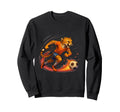 Fast Cheetah Striker Soccer Sweatshirt - Casual Everyday Wear Men Women