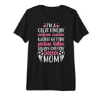 Im Soccer Mom Soccer Player Mother Soccer T-Shirt - Trendy Graphic Unisex