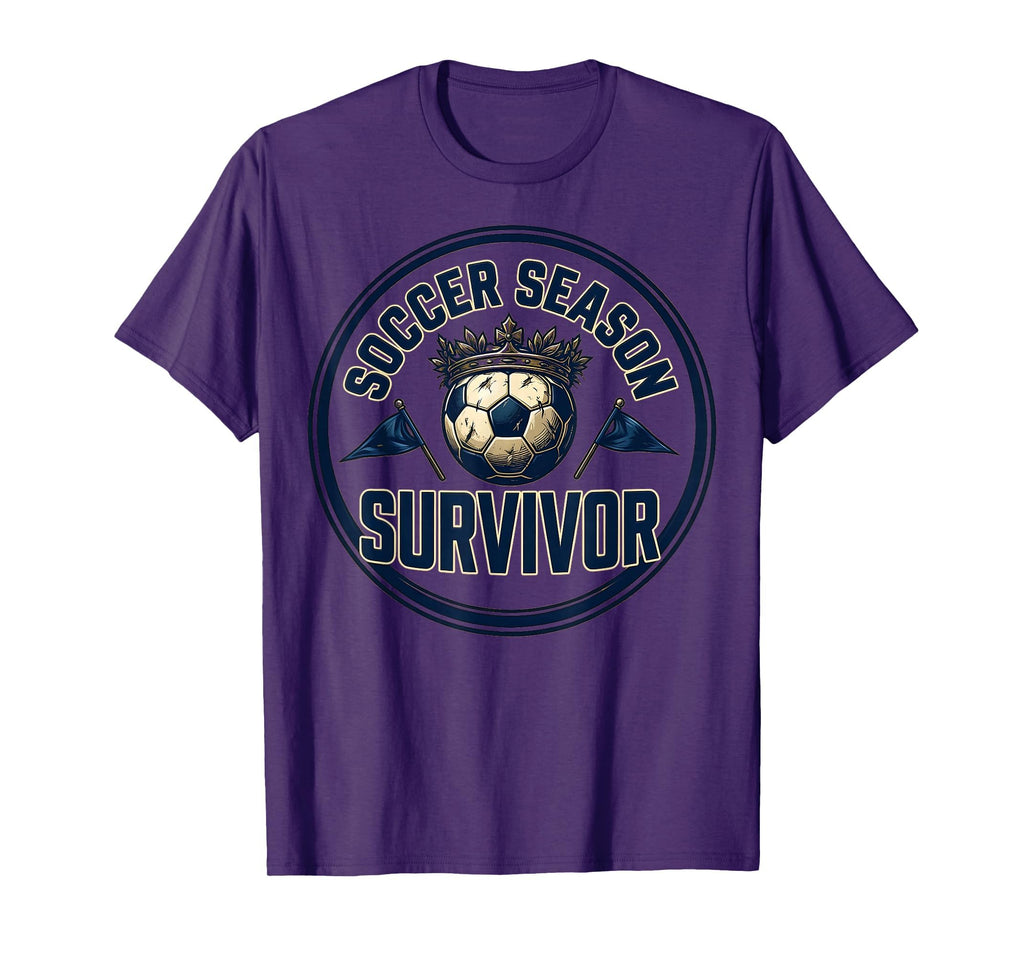 Soccer Season Survivor Funny Soccer T-Shirt - Custom Art Print Men Women