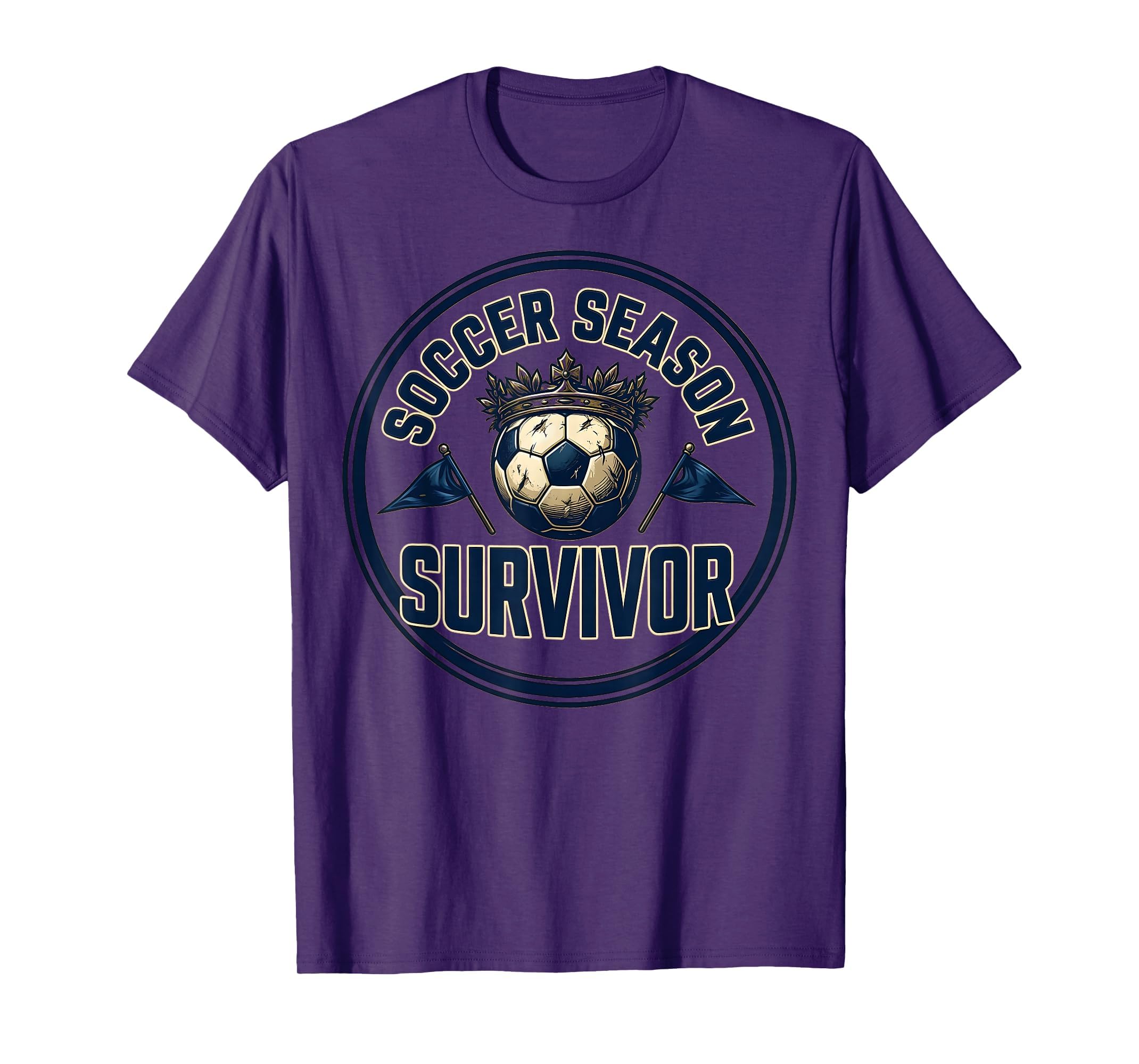 Soccer Season Survivor Funny Soccer T-Shirt - Custom Art Print Men Women